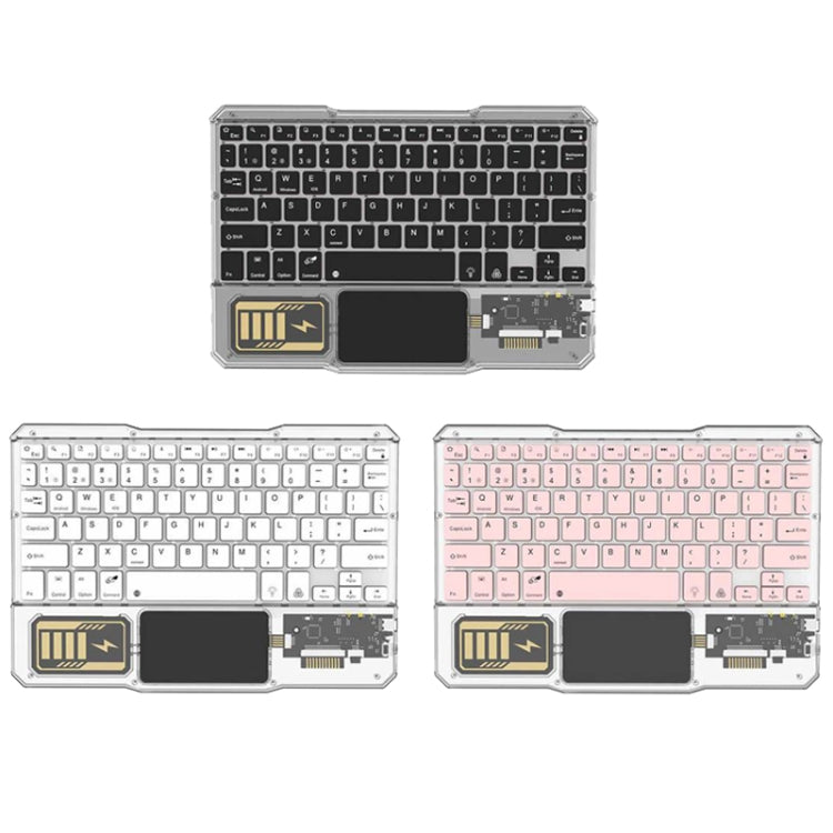 KB-333 RGB Backlit Wireless Bluetooth Keyboard Cell Phone Tablet Laptop Compatible Keypad(Black) - free shipping - PMC TechLife - Order now!
