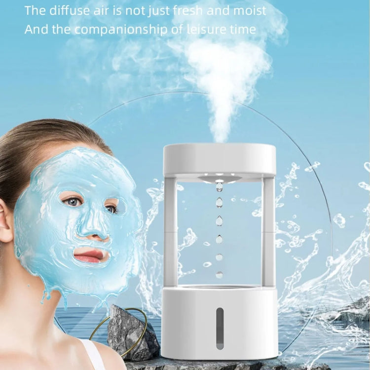 580ml Anti-gravity Humidifier Water Droplet Backflow Atomizer Aromatherapy Machine(White Light) - free shipping - PMC TechLife - Order now!