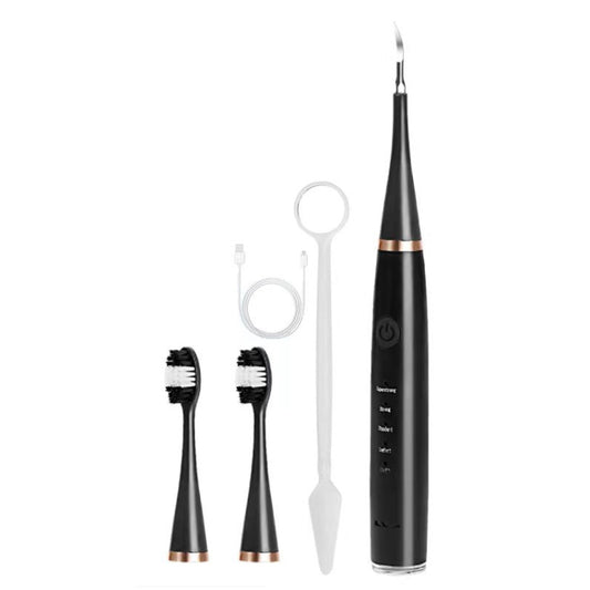 6 In 1 Electric Dental Scaler Calculus Removal Teeth Cleaning Set, Color: Black Basic - Oral Irrigators by PMC Jewellery | Online Shopping South Africa | PMC Jewellery | Buy Now Pay Later Mobicred