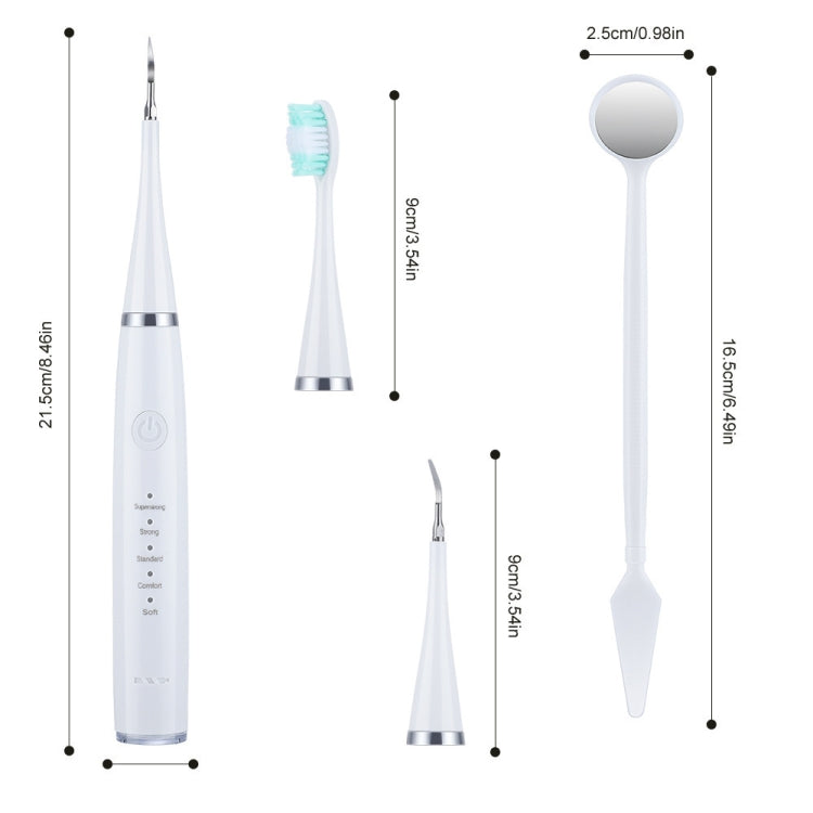 6 In 1 Electric Dental Scaler Calculus Removal Teeth Cleaning Set, Color: Green Exclusive - Oral Irrigators by PMC Jewellery | Online Shopping South Africa | PMC Jewellery | Buy Now Pay Later Mobicred