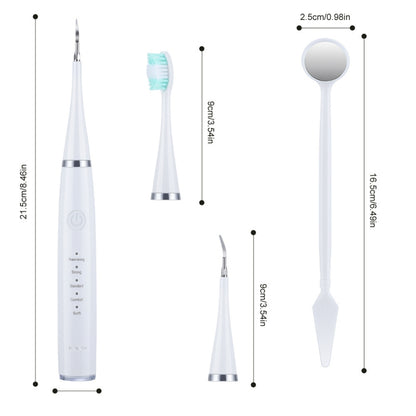 6 In 1 Electric Dental Scaler Calculus Removal Teeth Cleaning Set, Color: Green Exclusive - Oral Irrigators by PMC Jewellery | Online Shopping South Africa | PMC Jewellery | Buy Now Pay Later Mobicred