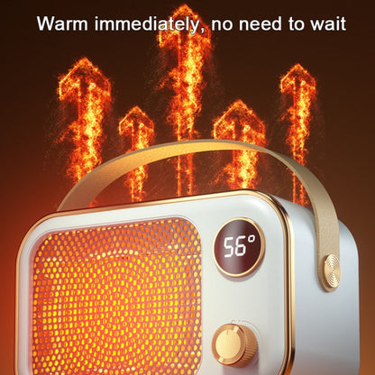 1200W Electric Heater Winter Hand Warmer with Screen Display,EU Plug(Mint Green) - Electric Heaters by PMC Jewellery | Online Shopping South Africa | PMC Jewellery | Buy Now Pay Later Mobicred