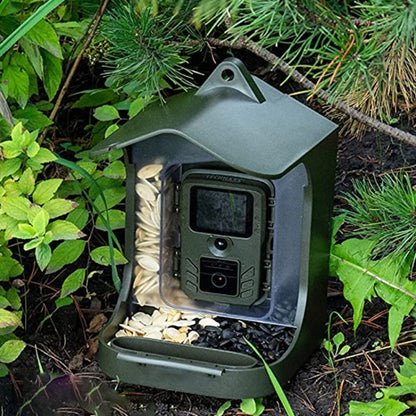 BC303 Bird Feeder Outdoor Trail Camera Bird Watching Camera With Motion Sensor(Army Green) - Hunting Cameras by PMC Jewellery | Online Shopping South Africa | PMC Jewellery