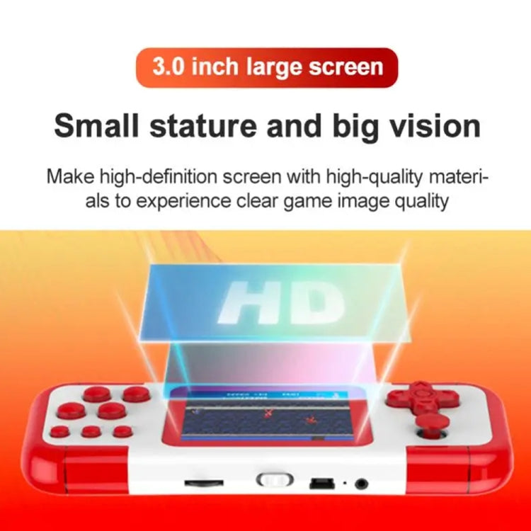 A12 3.0-Inch HD Colorful Screen Retro Handheld Game Console With 666 Built-In Games, Model: Single Blue Red - Pocket Console by PMC Jewellery | Online Shopping South Africa | PMC Jewellery | Buy Now Pay Later Mobicred