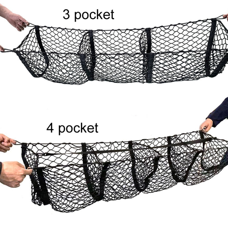 Pickup Truck Three-dimensional Net Bag Off-road Vehicle Trunk Luggage Net Bag, Size: 110x30cm(Four Pocket) - Stowing Tidying by PMC Jewellery | Online Shopping South Africa | PMC Jewellery | Buy Now Pay Later Mobicred