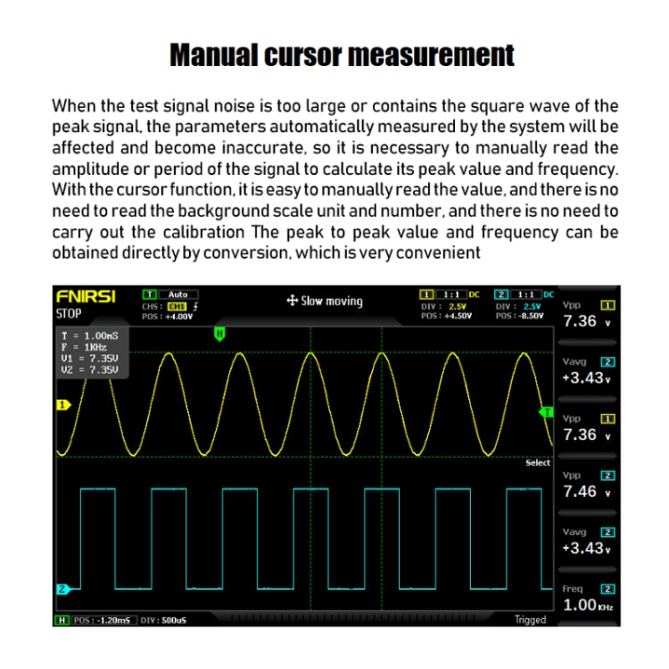 FNIRSI 2 In 1 Dual-Channel 100M Bandwidth Digital Oscilloscope 1GS Sampling Signal Generator, EU Plug 1014D - Digital Multimeter by FNIRSI | Online Shopping South Africa | PMC Jewellery | Buy Now Pay Later Mobicred