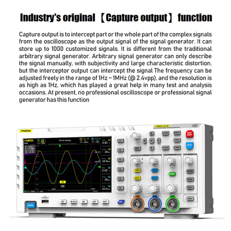 FNIRSI 2 In 1 Dual-Channel 100M Bandwidth Digital Oscilloscope 1GS Sampling Signal Generator, EU Plug 1014D - free shipping - PMC Jewellery - Order now!