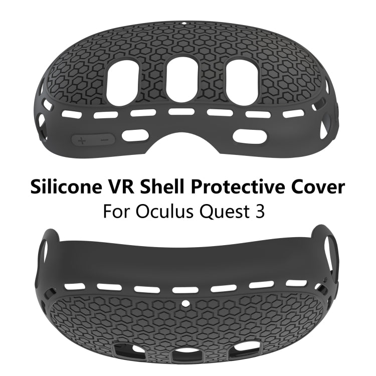 For Meta Quest 3 VR Host Silicone Protective Case Smart Device Accessories(Black) - VR Accessories by PMC Jewellery | Online Shopping South Africa | PMC Jewellery