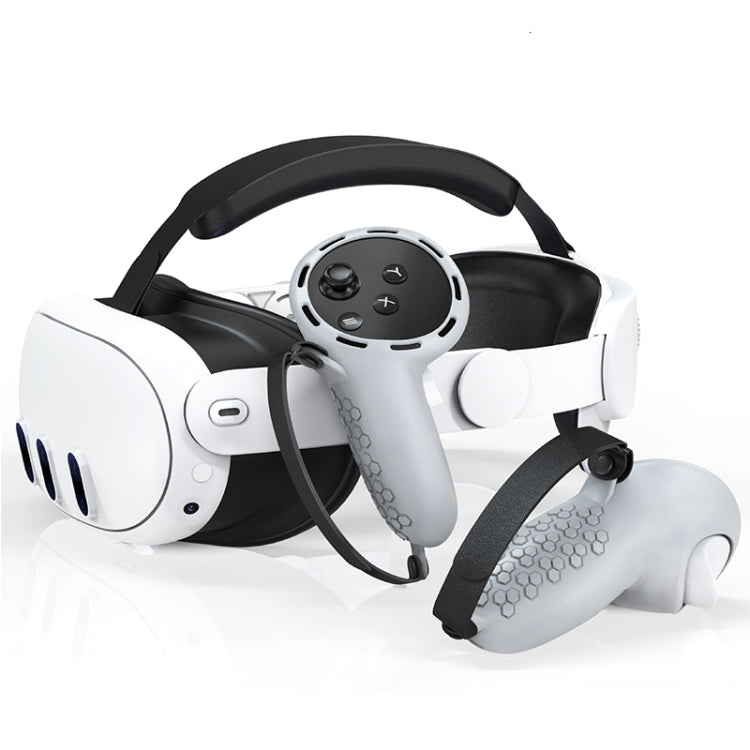 For Meta Quest 3 Controller Silicone Anti-Slip Protective Cover VR Accessories(White) - VR Accessories by PMC Jewellery | Online Shopping South Africa | PMC Jewellery | Buy Now Pay Later Mobicred