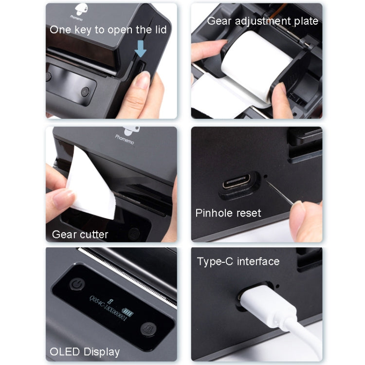 Phomemo M221 Thermal Wireless Label Printer Barcode Bluetooth Label Maker(White) - free shipping - PMC TechLife - Order now!