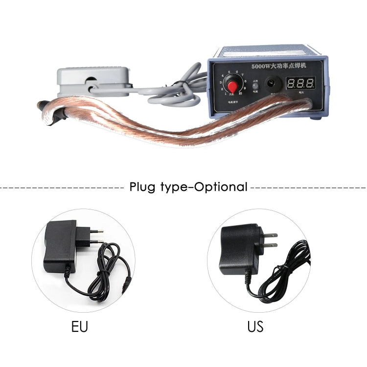 Portable 18650 Battery Spot Welder 5000W High Power Handheld Spot Welding Machine, Style: Footswitch Version EU Plug - Others by PMc TechLife | Online Shopping South Africa | PMc TechLife | Buy Now Pay Later Mobicred