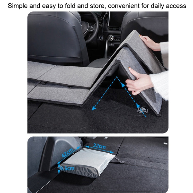 Car Camping Bed Folding Board SUV Rear Row Extension Board For Tesla, Color: Gray Embossed - Seat Accessories by PMC TechLife | Online Shopping South Africa | PMC TechLife | Buy Now Pay Later Mobicred