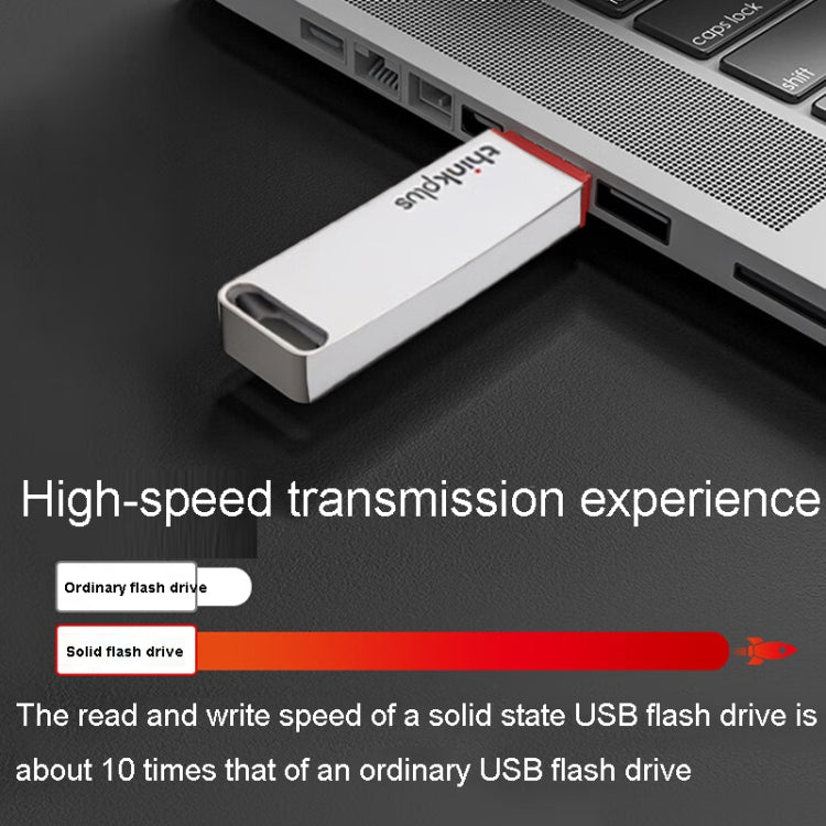 Lenovo Thinkplus TU100Pro USB3.1 Solid State Flash Drive High Capacity Metal USB Memory Disk, Size: 512G(Gray) - USB Flash Drives by Lenovo | Online Shopping South Africa | PMC Jewellery | Buy Now Pay Later Mobicred