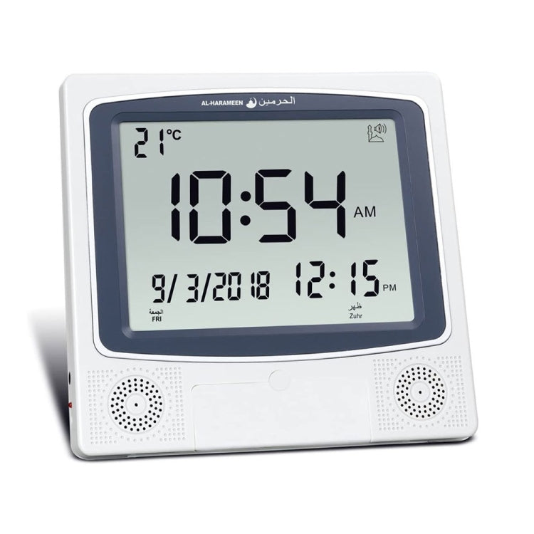 Desktop Digital Perpetual Calendar Study Alarm Clock(Gray White) - Alarm Clocks by PMc TechLife | Online Shopping South Africa | PMc TechLife | Buy Now Pay Later Mobicred