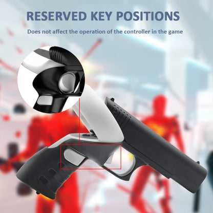 For Meta Quest 2 VR  iplay Controller Shooting Game Grip(Black) - VR Accessories by PMC Jewellery | Online Shopping South Africa | PMC Jewellery