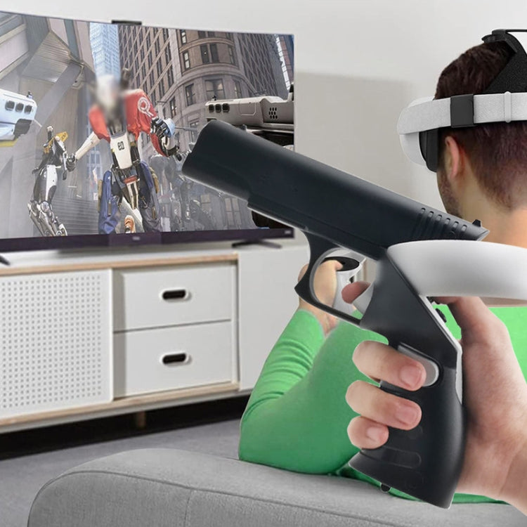 For Meta Quest 2 VR  iplay Controller Shooting Game Grip(Black) - VR Accessories by PMC TechLife | Online Shopping South Africa | PMC TechLife
