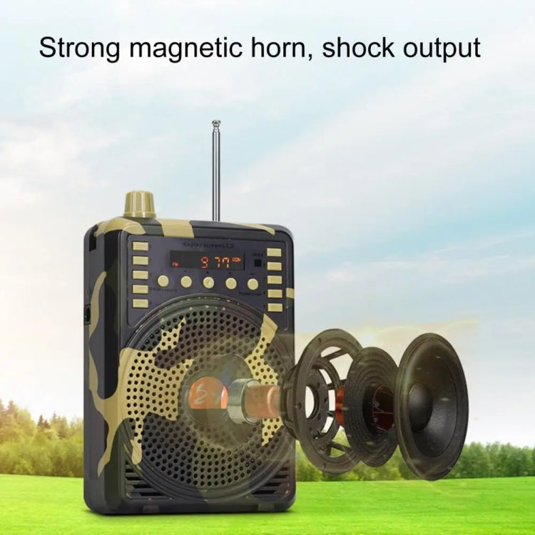 48W Wireless Bluetooth Voice Amplifier with Remote Control Supports USB/TF Card Playback UK Plug(Camouflage) - Midrange Speaker & Frequency Divider by PMC TechLife | Online Shopping South Africa | PMC TechLife | Buy Now Pay Later Mobicred