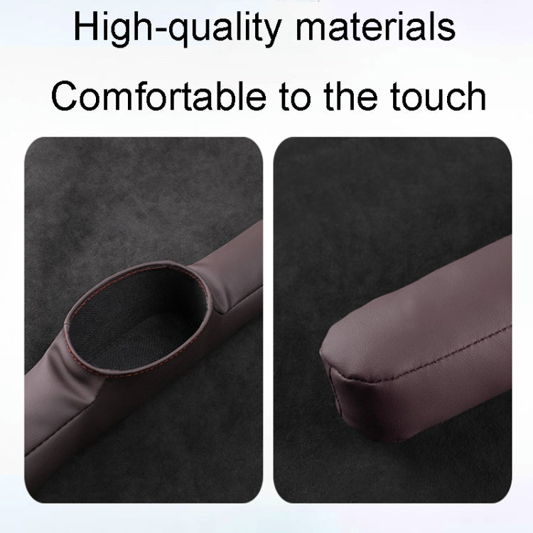 1pair Car Seat Storage Organizer Seat Anti Leakage Seam Fillers(Dark Coffee) - Seat Accessories by PMC TechLife | Online Shopping South Africa | PMC TechLife | Buy Now Pay Later Mobicred