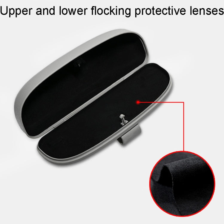 MCPP Car Multifunctional Glasses Case Car Visor Card Storage Sunglasses Holder(Black) - Sunglasses & Glasses Clips by MCPP | Online Shopping South Africa | PMC Jewellery | Buy Now Pay Later Mobicred
