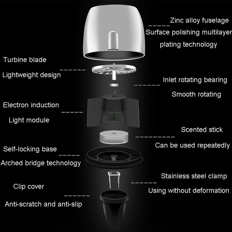 Car Fragrance Super Engine Car Air Conditioning Aroma Diffuser Outlet Ornament, Model: Golden Red Light - free shipping - PMC TechLife - Order now!