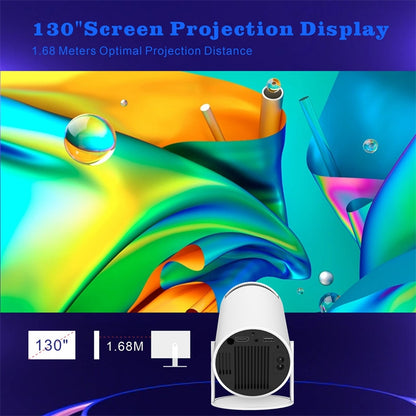 HY300 Smart Projector Android 11.0 System 120 Lumen Portable Projector EU Plug - Mini Projector by PMC Jewellery | Online Shopping South Africa | PMC Jewellery