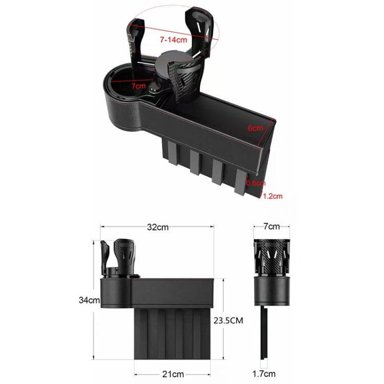 Car Seat Gap Storage Box Car Water Cup Holder Ashtray, Color: Left Beige - Stowing Tidying by PMC TechLife | Online Shopping South Africa | PMC TechLife | Buy Now Pay Later Mobicred