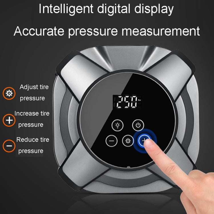 22 Cylinders Car Intelligent Digital Display Inflator Pump Portable Car Tire Pneumatic Engine(Silver) - Inflatable Pump by PMC Jewellery | Online Shopping South Africa | PMC Jewellery