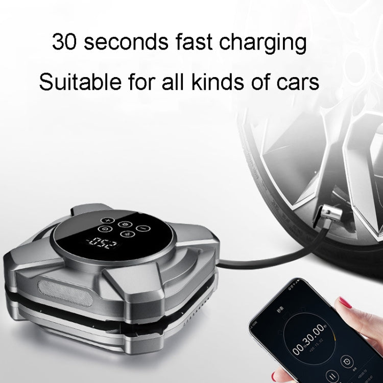 30 Cylinders Car Intelligent Digital Display Inflator Pump Portable Car Tire Pneumatic Engine(Black) - Inflatable Pump by PMC TechLife | Online Shopping South Africa | PMC TechLife