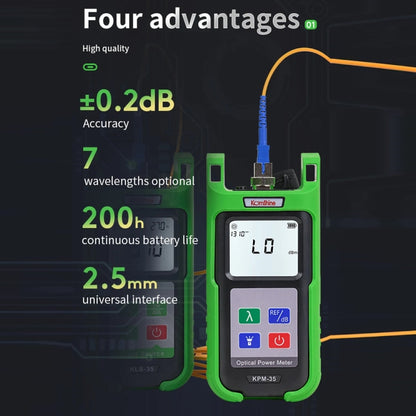 Komshine High-Precision Optical Power Meter Optical Cable Line Tester, Model: KPM-35-C/-50DBM to +26dBM - Fiber Optic Test Pen by Komshine | Online Shopping South Africa | PMC Jewellery | Buy Now Pay Later Mobicred