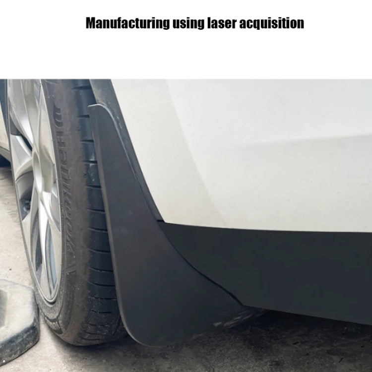 For Tesla Model Y Car Punch-Free Front And Rear Wheel Soft Rubber Mudguards, Style: Matte Black - Mudguards by PMC TechLife | Online Shopping South Africa | PMC TechLife | Buy Now Pay Later Mobicred