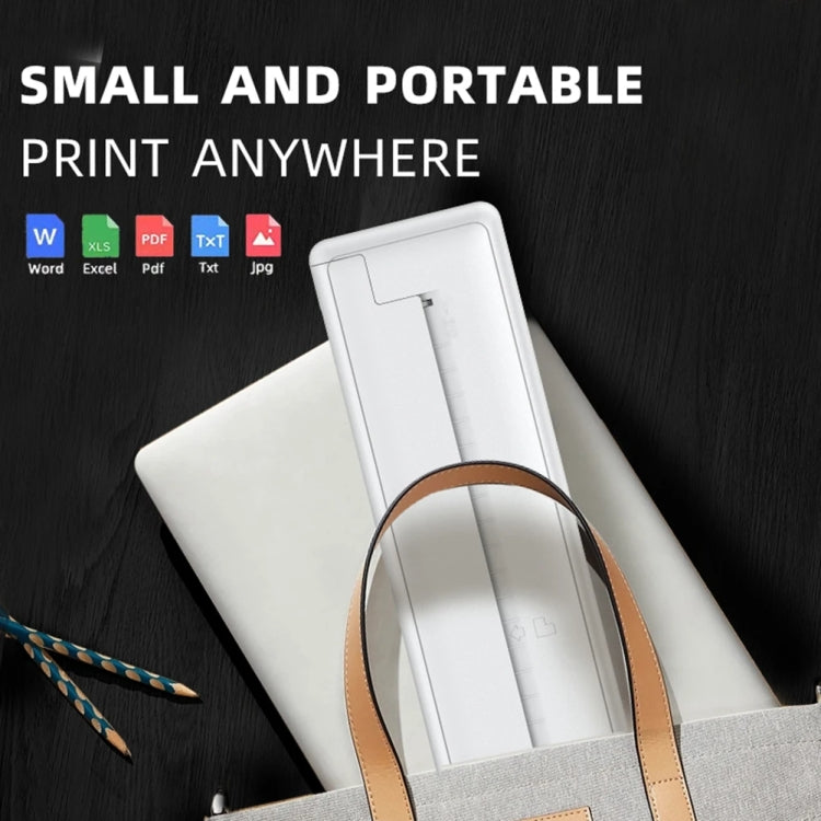 Small A4 Home Office Bluetooth Handheld Inkless Thermal Printer, Model: Printer - Printer by PMC Jewellery | Online Shopping South Africa | PMC Jewellery | Buy Now Pay Later Mobicred