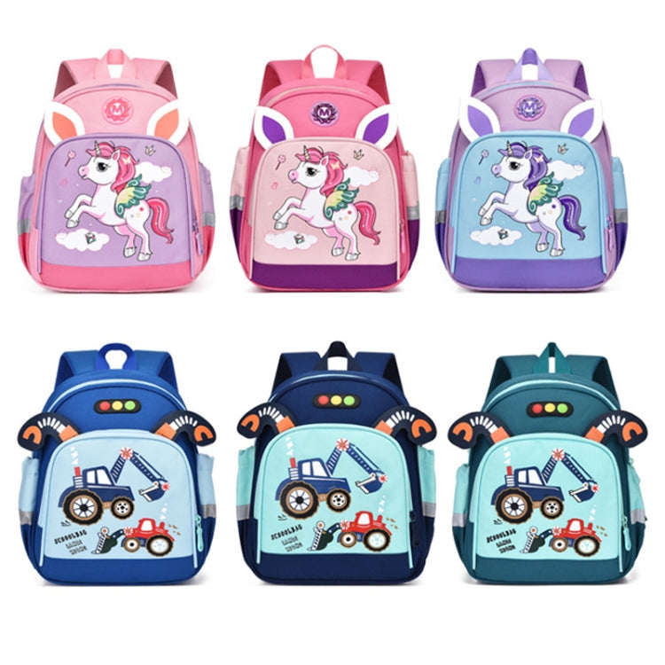 Children Cute Cartoon Shoulder Bag Kindergarten Schoolbag Casual Versatile Backpacks, Style: Pony (Purple) - Double-shoulder Bags by PMC Jewellery | Online Shopping South Africa | PMC Jewellery