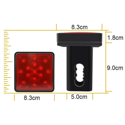 Automotive LED Trailer Lights Universal Rear Brake Lights, Color: Red Shell 12 Lights - Warning Lights by PMC Jewellery | Online Shopping South Africa | PMC Jewellery | Buy Now Pay Later Mobicred