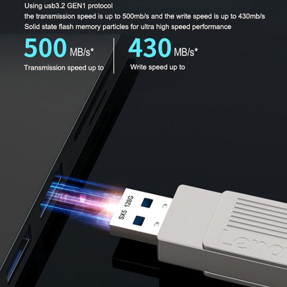 Lenovo SX5 Pro USB3.2+Type-C Dual Interface Mobile Solid State Flash Drive, Memory: 256GB(Silver) - USB Flash Drives by Lenovo | Online Shopping South Africa | PMC Jewellery | Buy Now Pay Later Mobicred