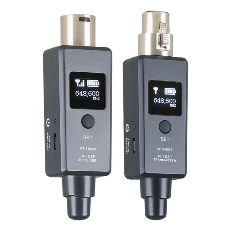 MTU-002 Microphone Wireless System UHF DSP Transmitter & Receiver Mic/Line Two Modes - Microphone by PMC TechLife | Online Shopping South Africa | PMC TechLife