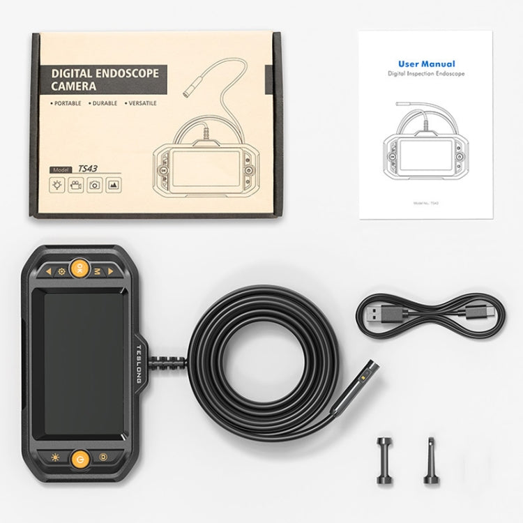 Teslong TS43S HD Camera Probe 4.3 Inch Screen All-In-One Industrial Borescope Auto Repair Tools, Specification: 7.9mm Three Lens -  by Teslong | Online Shopping South Africa | PMC Jewellery | Buy Now Pay Later Mobicred