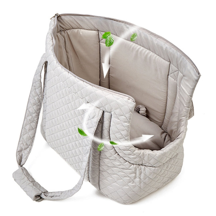 Pet Handbag Autumn And Winter Shoulder Cat Outing Bag, Color: Light Gray - Pet Bags by PMC TechLife | Online Shopping South Africa | PMC TechLife | Buy Now Pay Later Mobicred