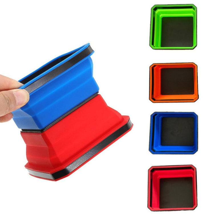 Square Silicone Foldable Magnetic Parts Tray For Small Parts And Tools(Green) - Storage Bags & Boxes by PMC TechLife | Online Shopping South Africa | PMC TechLife | Buy Now Pay Later Mobicred