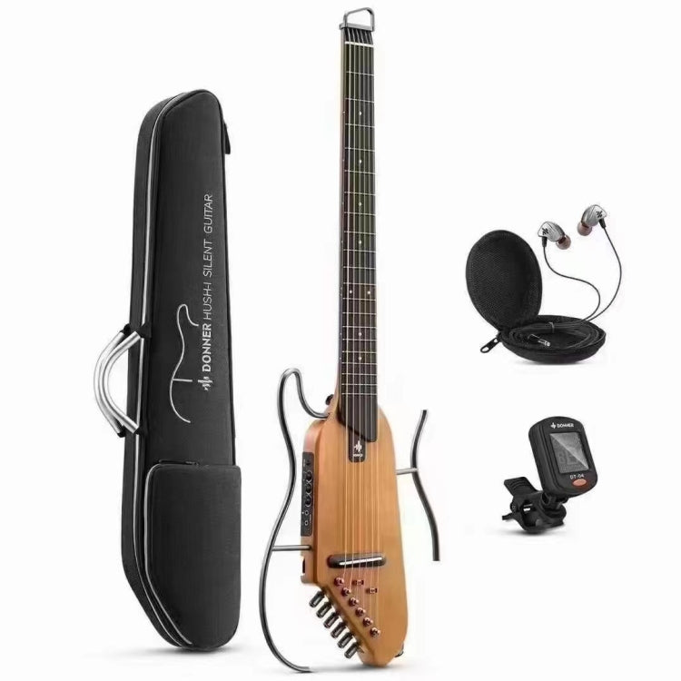 DONNER Smart Headless Silent Guitar Travel Portable Detachable Acoustic Guitar, Style: Mahogany Sunrise Color - Stringed Instruments by DONNER | Online Shopping South Africa | PMC Jewellery