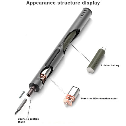 BAKU Worktop 280rpm/Min 0.35N.M Electric Screwdriver Set With 20 Bits - Screwdriver Set by BAKU | Online Shopping South Africa | PMC Jewellery