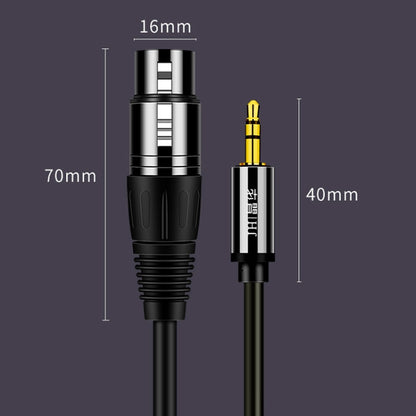 JINGHUA 3.5mm Male To XLR Female Microphone Cable Computer Mixer Audio Cable, Length: 10m - Microphone Audio Cable & Connector by JINGHUA | Online Shopping South Africa | PMC Jewellery | Buy Now Pay Later Mobicred