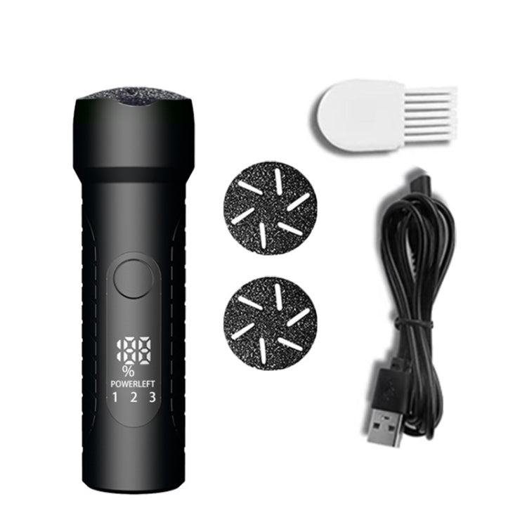 Electric Foot File Pedicure Kit Waterproof Feet Callus Remover, Spec: Matte Black - free shipping - PMC Jewellery - Order now!