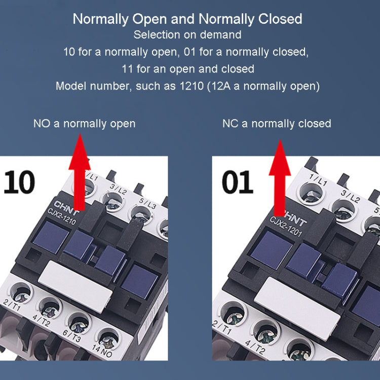 CHNT CJX2-3210 32A 220V Silver Alloy Contacts Multi-Purpose Single-Phase AC Contactor - Relays by CHNT | Online Shopping South Africa | PMC Jewellery | Buy Now Pay Later Mobicred