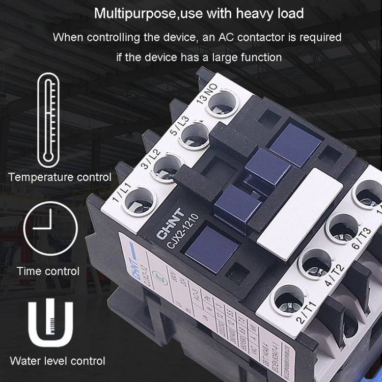 CHNT CJX2-3210 32A 220V Silver Alloy Contacts Multi-Purpose Single-Phase AC Contactor - Relays by CHNT | Online Shopping South Africa | PMC Jewellery | Buy Now Pay Later Mobicred