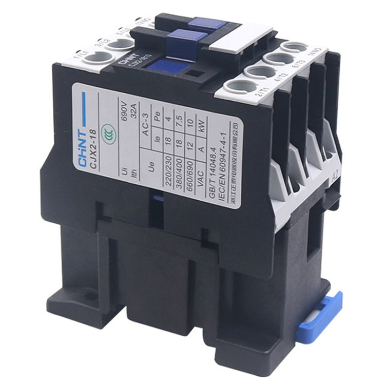 CHNT CJX2-1810 18A 220V Silver Alloy Contacts Multi-Purpose Single-Phase AC Contactor - Relays by CHNT | Online Shopping South Africa | PMC TechLife | Buy Now Pay Later Mobicred