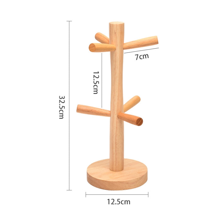 Large Rubber Wood Drawing Cup Frame Home Coffee Tea Cup Frame Drain Storage Shelf - free shipping - PMc TechLife - Order now!