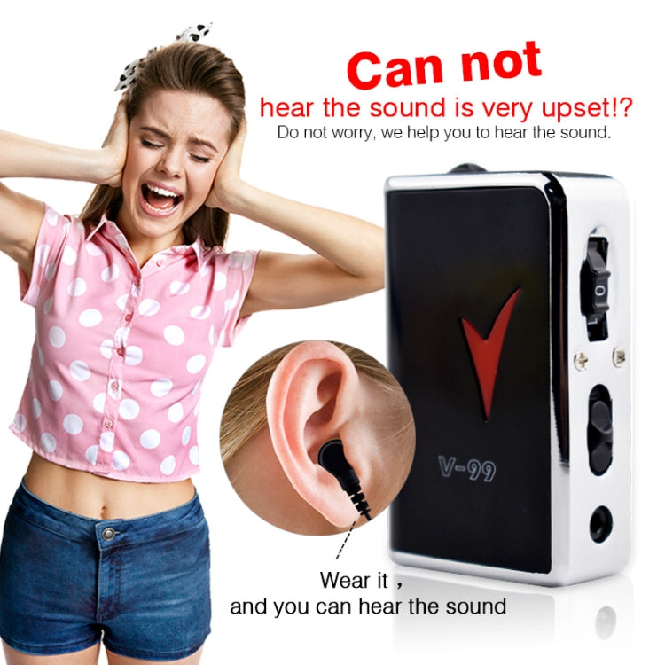 V99 Box Sound Amplifier Aid Hearing Aid Earphone - Hearing Aids by PMC TechLife | Online Shopping South Africa | PMC TechLife | Buy Now Pay Later Mobicred