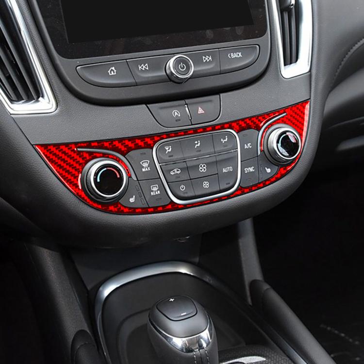For Chevrolet Malibu 2016-2022 B Model Left-hand Drive Center Control Knob Panel Sticker(Black) - Car Interior Mouldings by PMc TechLife | Online Shopping South Africa | PMc TechLife | Buy Now Pay Later Mobicred