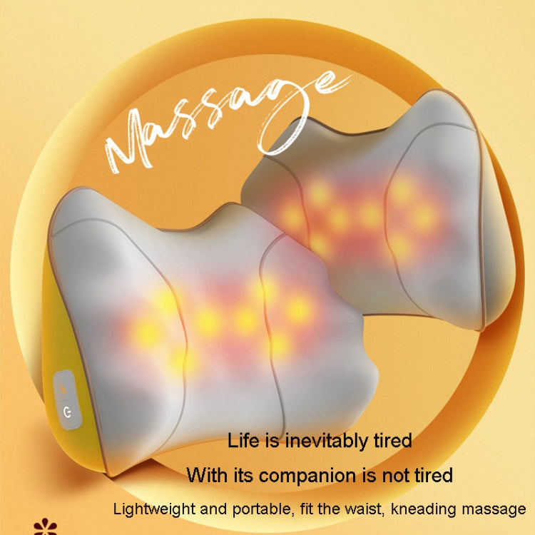 Waist And Back Massager Lumbar Vertebra Car Neck Massage Pillow, Specification: Wired Model Gray - free shipping - PMC TechLife - Order now!