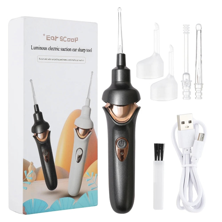Luminous Upgraded LED Electric Ear Scoop Children Ear Cleaning Tool Set(Black Gray) - free shipping - PMC TechLife - Order now!